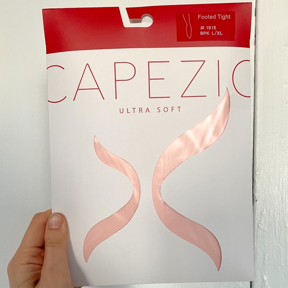 NWT Capezio Ultra Soft Footed Tights | Ballet Pink Color | Size L/XL - Picture 1 of 2